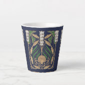 Jugendstil Meeresküste Muscheln Milchtasse (Vorderseite)