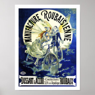 Jugendstil-Meisterwerk: Vintage Zyklen: Roubaisien Poster