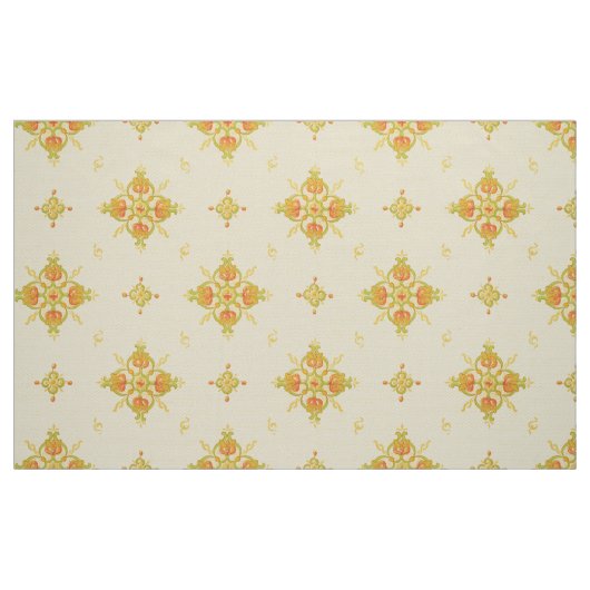 Jugendstil-Mission Stil Bänder von Tulpen Muster Stoff (Fat Quarter (45,7 x 55,9 cm))