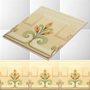 Jugendstil-Mission Stil Blumenbouquet-Fries Fliese