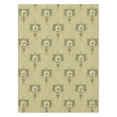 Jugendstil Mission Style White Blume Muster Tischdecke (Vorderseite)