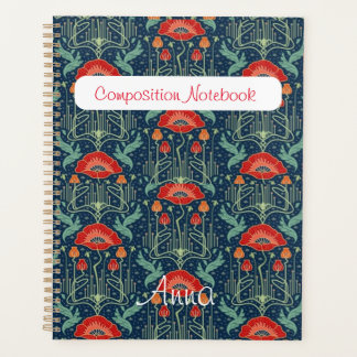 Jugendstil-Mohn Planer