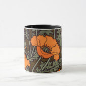 Jugendstil-Mohnblumen Tasse (Zentrum)