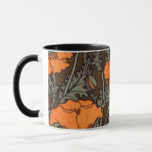 Jugendstil-Mohnblumen Tasse (Links)