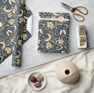 Jugendstil-Mondneujahrsmuster Geschenkpapier