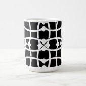 Jugendstil-Monochrommuster Kaffeetasse (Mittel)