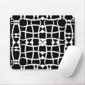 Jugendstil-Monochrommuster Mousepad (Mit Mouse)
