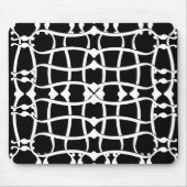 Jugendstil-Monochrommuster Mousepad (Vorne)