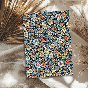 Jugendstil Morris Elfenbein pfirsichweiße Blume bl Seidenpapier