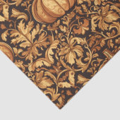 Jugendstil Morris Herbstgold Braun Kürbis Seidenpapier (Detail)