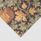Jugendstil Morris Herbstkürbis pastellgrün Seidenpapier (Detail)