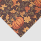 Jugendstil Morris Herbstliche Herbstlaub Kürbis Seidenpapier (Detail)