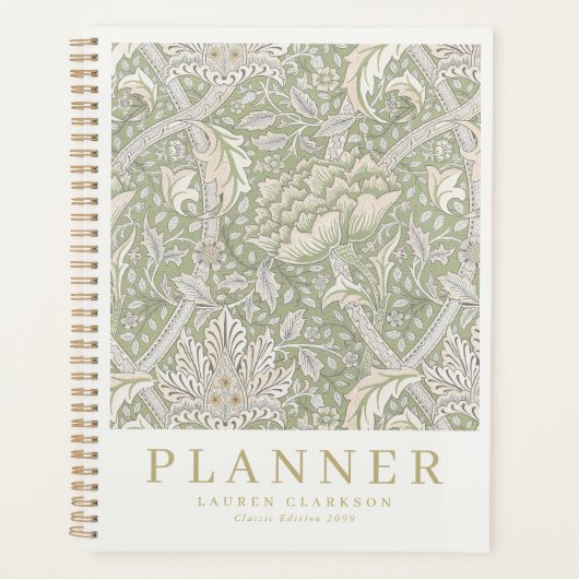 Jugendstil Morris Inspirierter Planer (Vorderseite)