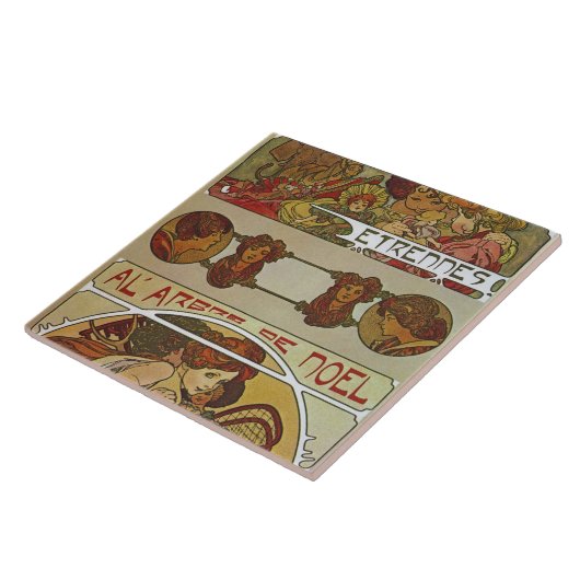 Jugendstil, Mucha Fliese (Seite)