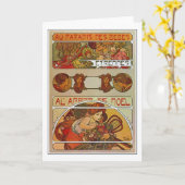 Jugendstil, Mucha Karte (Gelbe Blume)