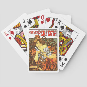 Jugendstil Mucha Kunst Spielkarten