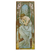 Jugendstil Mucha Lady Sleeping Night's Erholung Geschenktüte Für Weinflaschen (Rückseite)