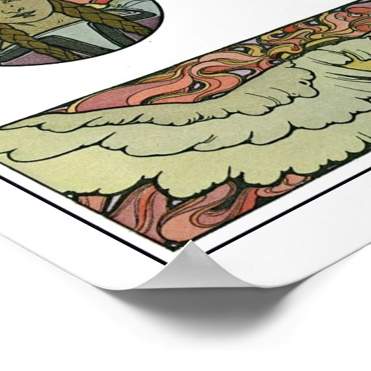 Jugendstil, Mucha Poster (Ecke)