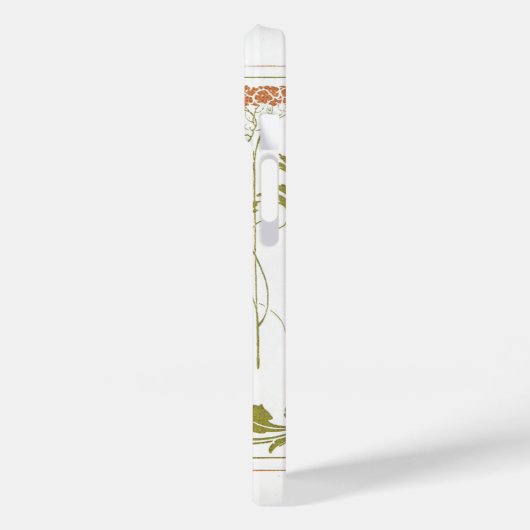 Jugendstil Muchal abstrakte Kunstpfirsich Case-Mate iPhone Hülle (Rückseite / Links)