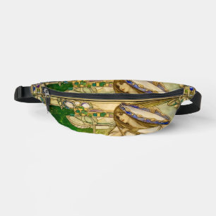 Jugendstil Musikmädchen Vintage-Illustration Bauchtasche