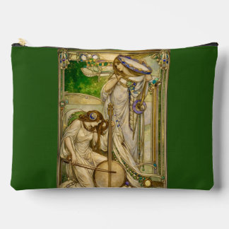Jugendstil Musikmädchen Vintage-Illustration Zubehörtasche