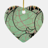 Jugendstil-Muster #10 Keramik Ornament (Hinten)