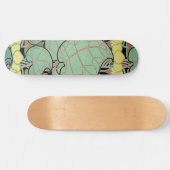 Jugendstil-Muster #10 Skateboard (Horizontal)