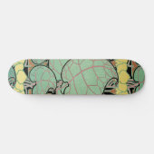 Jugendstil-Muster #10 Skateboard (Horizontal)