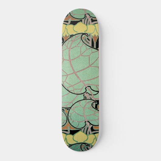 Jugendstil-Muster #10 Skateboard (Vorderseite)