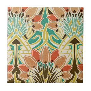 Jugendstil-Muster #11 Fliese