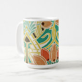 Jugendstil-Muster #11 Kaffeetasse (Vorderseite Links)