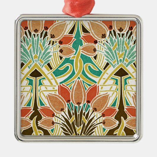 Jugendstil-Muster #11 Ornament Aus Metall (Vorne)
