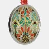 Jugendstil-Muster #11 Silbernes Ornament (Rechts)