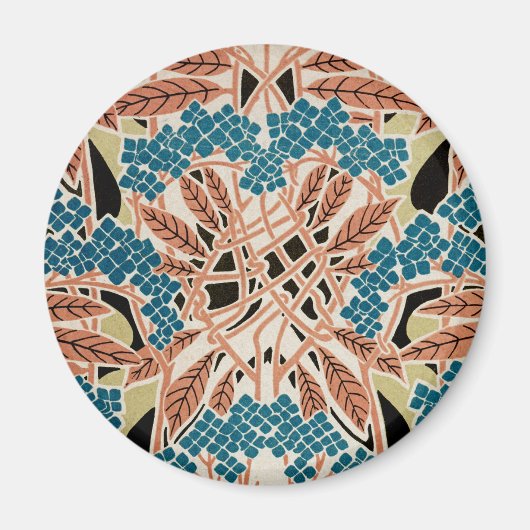 Jugendstil-Muster #12 Magnet (Vorne)