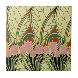 Jugendstil-Muster #1 Fliese