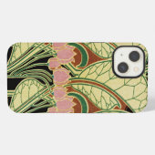 Jugendstil-Muster #1 iPhone Hülle (Rückseite (Horizontal))