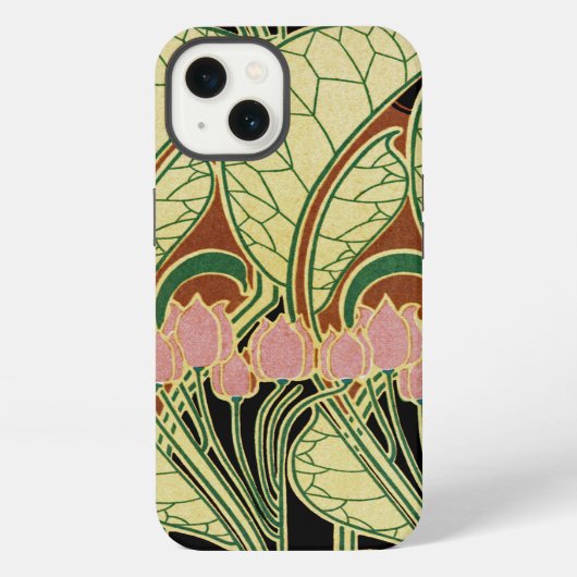 Jugendstil-Muster #1 iPhone Hülle (Rückseite)