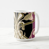 Jugendstil-Muster #2 Kaffeetasse (VorderseiteRechts)