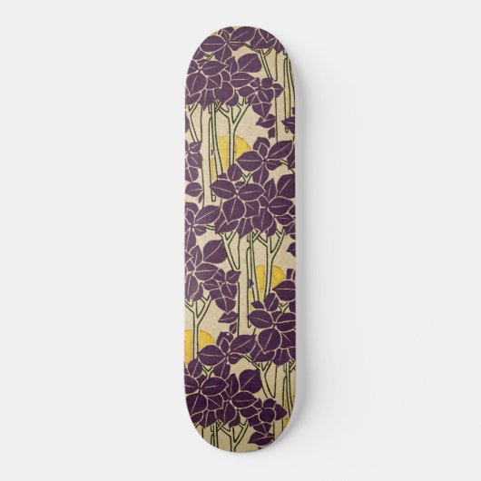 Jugendstil-Muster #5 Skateboard (Vorderseite)