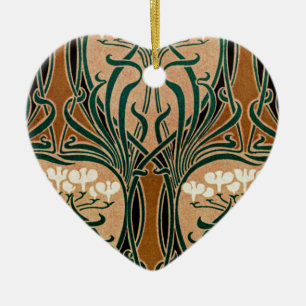 Jugendstil-Muster #9 Keramik Ornament