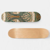 Jugendstil-Muster #9 Skateboard (Horizontal)