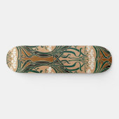 Jugendstil-Muster #9 Skateboard (Horizontal)