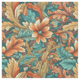 Jugendstil-Muster nahtlos Vintages Blumendesign Stoff