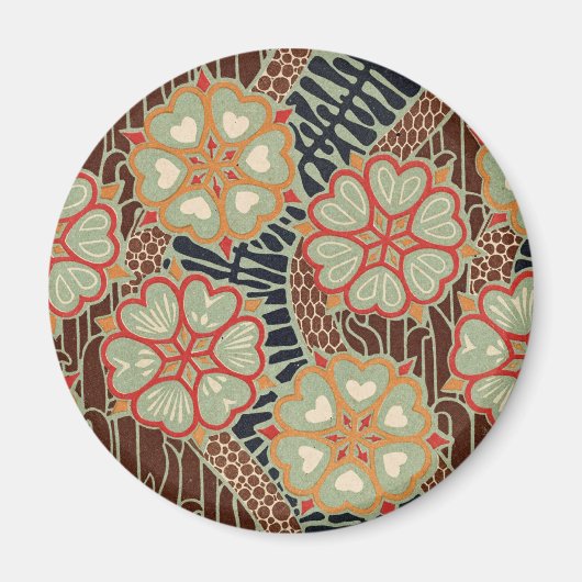 Jugendstil-Muster Nr. 2 in Emporio Moffa Magnet (Vorne)