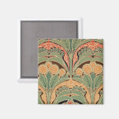Jugendstil-Muster Nr. 3 in Emporio Moffa Magnet (Vorderseite/Rückseite)