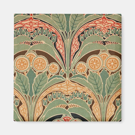 Jugendstil-Muster Nr. 3 in Emporio Moffa Magnet (Vorne)