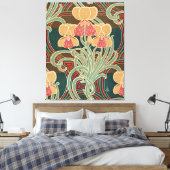 Jugendstil-Muster Nr. 4 in Emporio Moffa Leinwanddruck (Insitu (Schlafzimmer))