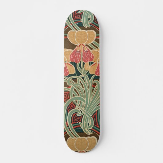 Jugendstil-Muster Nr. 4 in Emporio Moffa Skateboard (Vorne)