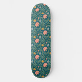 Jugendstil-Muster Skateboard (Vorderseite)