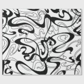 Jugendstil-nahtloses Muster. Curl-Textur in Vint Geschenkpapier (Flach)